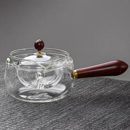 Rotating Tea Set  Borosilicate Glass