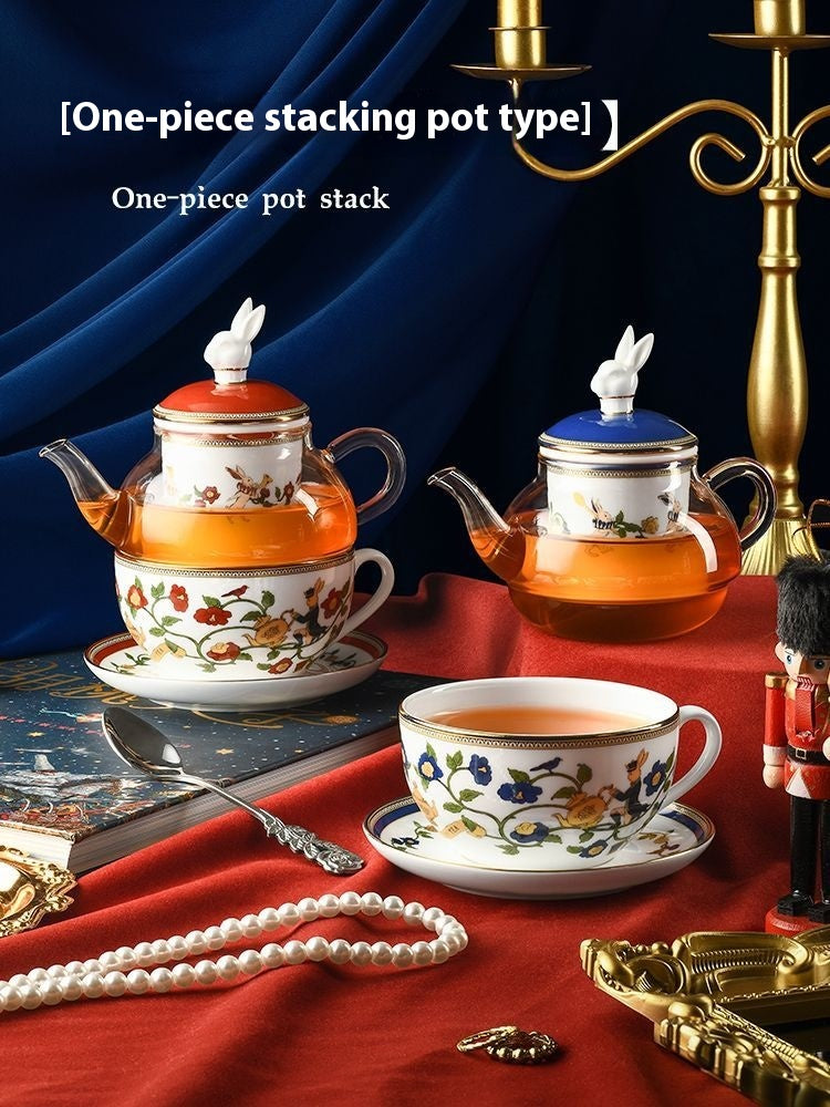 Limited Edition Blanbunny Nutcracker Tea Set - Elegant & Whimsical Design