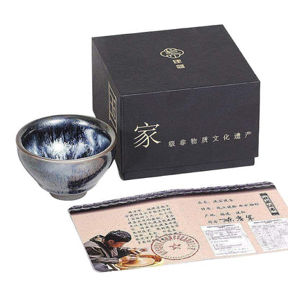 Handcrafted Jian Zhan Master's Cup - Elegant Chinese Tea Artistry