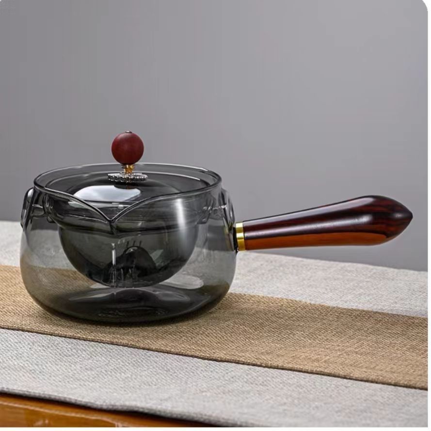 Rotating Tea Set  Borosilicate Glass