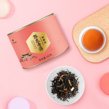 Chen Pi Pu-erh Tea by BaMaTea Co. - Rich, Citrusy, Premium Blend