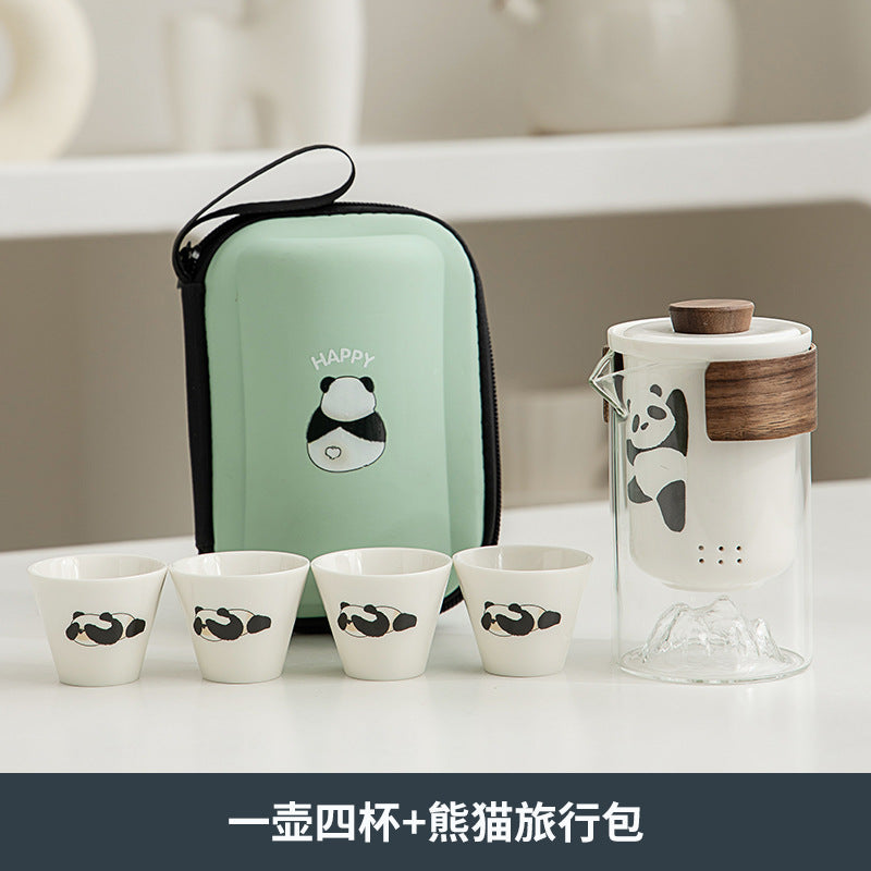 Portable Panda Travel Tea Set - Elegant, Durable, Perfect Gift