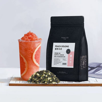 Peach Oolong Tea - Refreshing Fruit-Infused Premium Blend for Cold and Milk Teas