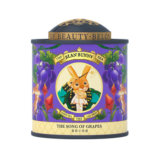 Blanbunny Grape Serenade Mushroom Tea Can - 90g Premium Blend