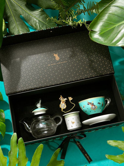 Blanbunny King’s Garden Mini Teapot Set - Elegant 18th-Century Tea Experience