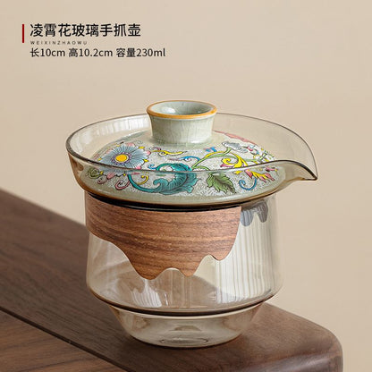 Elegant Lingxiao Flower Gaiwan Tea Cup - Perfect Blend of Tradition & Style