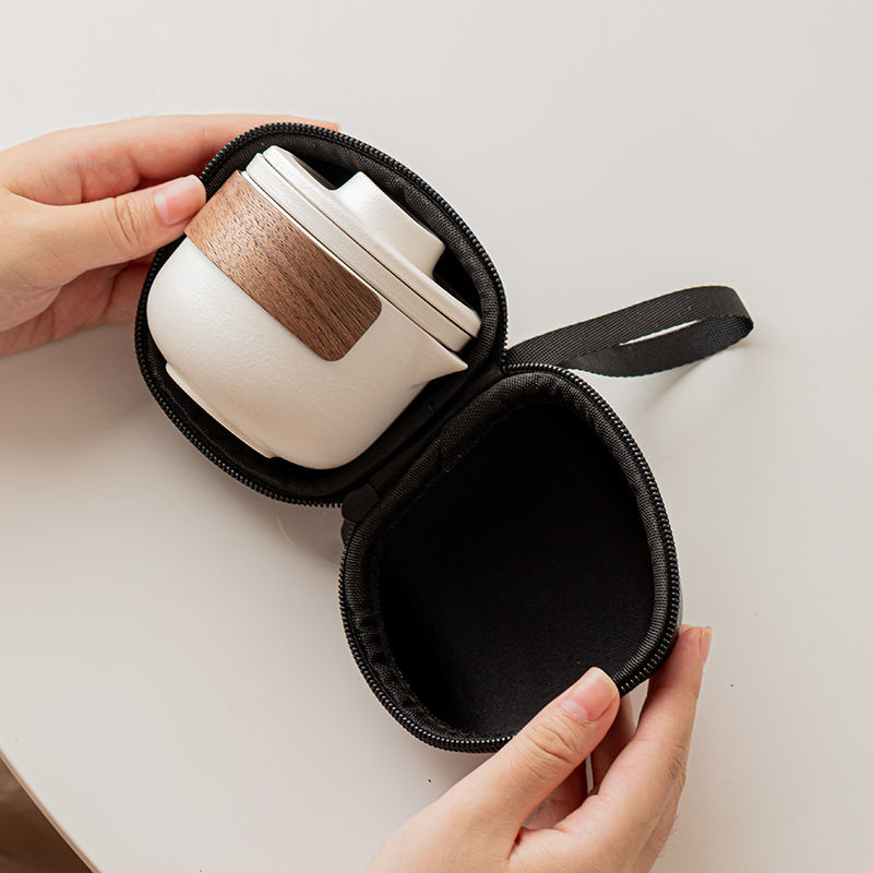 Portable Ceramic Travel Tea Set - Compact, Elegant & Perfect for Tea Lovers