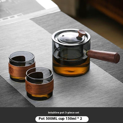 Elegant youkoda glass tea kettle set-superior heat resistance & Filtration