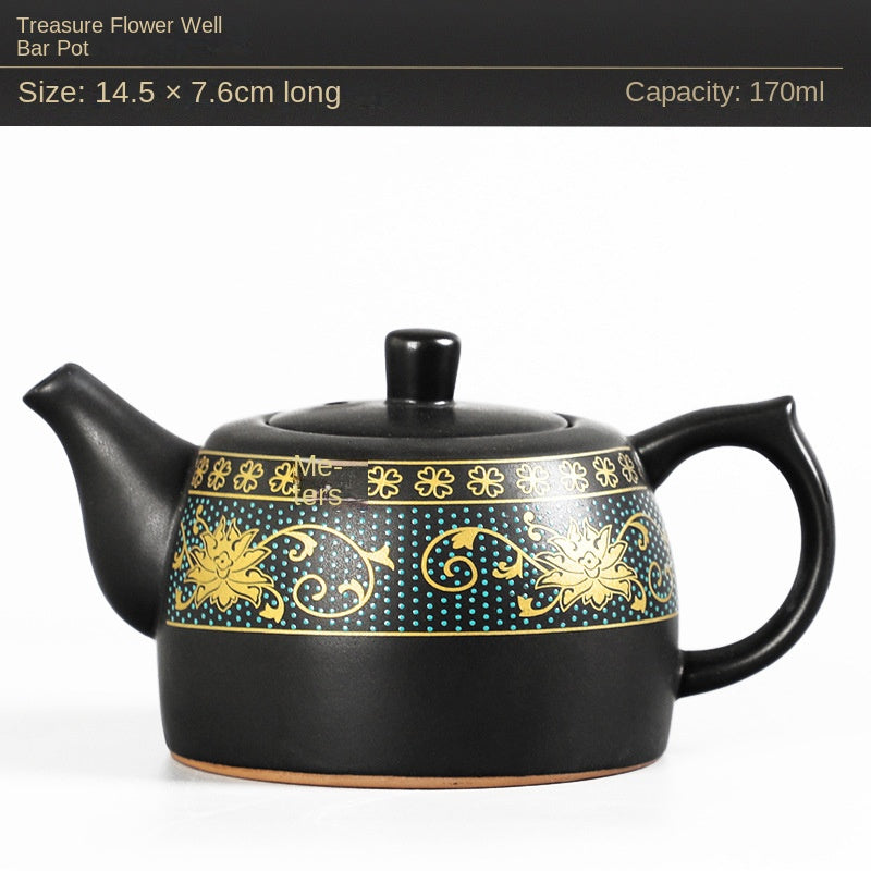 Handcrafted Ru Kiln Teapot Collection - Enhance Tea Experience with Elegant Designs