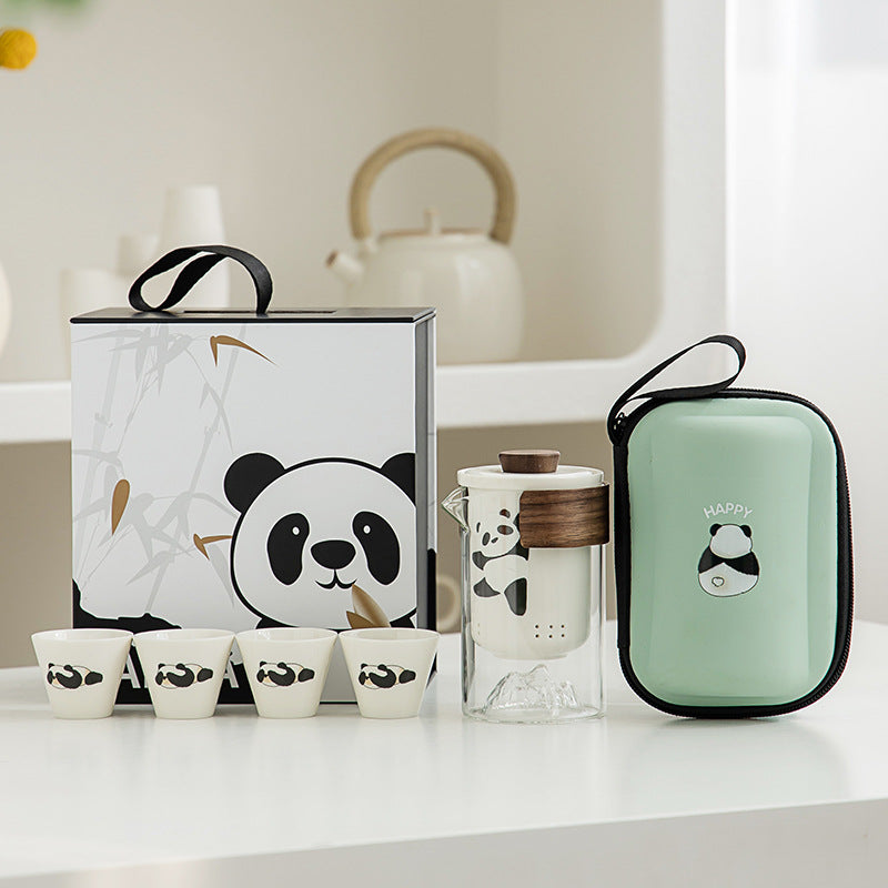 Portable Panda Travel Tea Set - Elegant, Durable, Perfect Gift