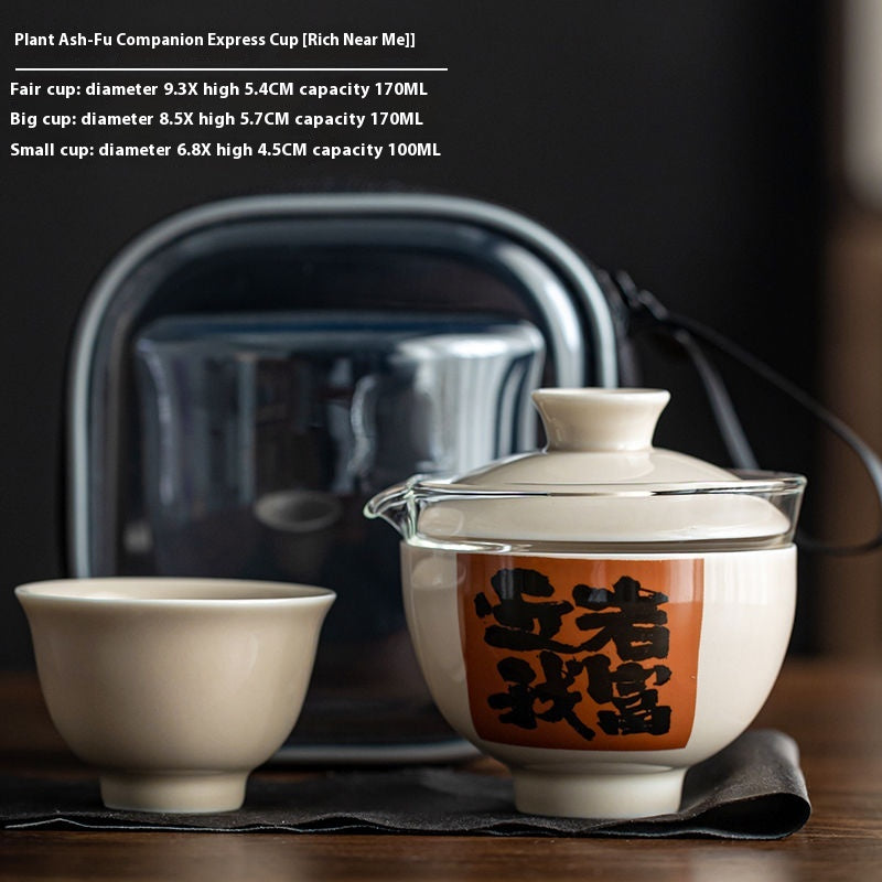 Portable Ceramic Tea Set - Perfect for Travel & Outdoors