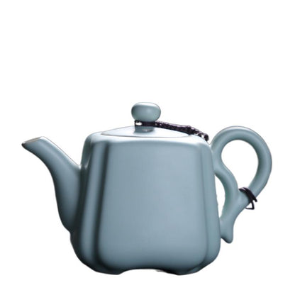 Handcrafted Ru Kiln Teapot Collection - Enhance Tea Experience with Elegant Designs