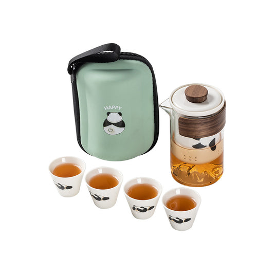 Portable Panda Travel Tea Set - Elegant, Durable, Perfect Gift