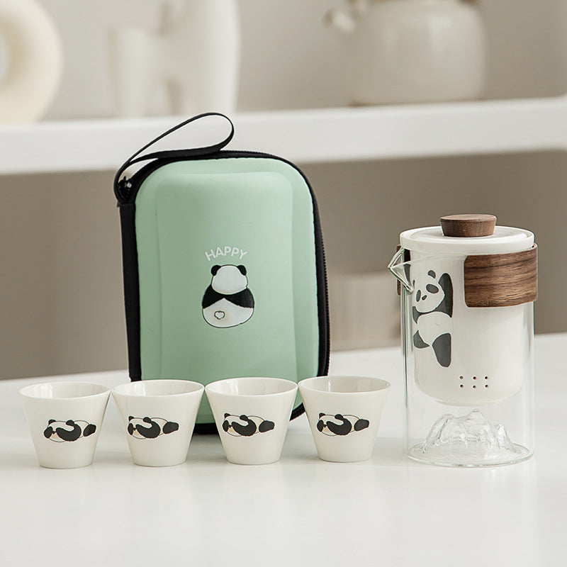 Portable Panda Travel Tea Set - Elegant, Durable, Perfect Gift