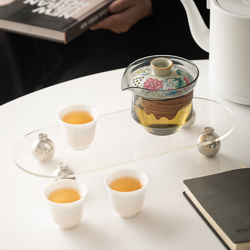 Elegant Lingxiao Flower Gaiwan Tea Cup - Perfect Blend of Tradition & Style