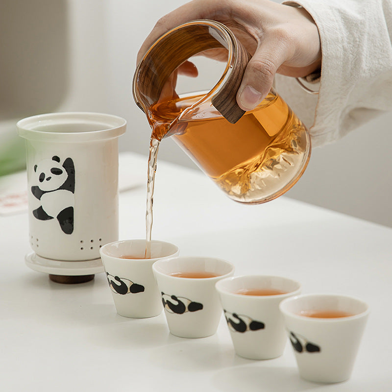 Portable Panda Travel Tea Set - Elegant, Durable, Perfect Gift