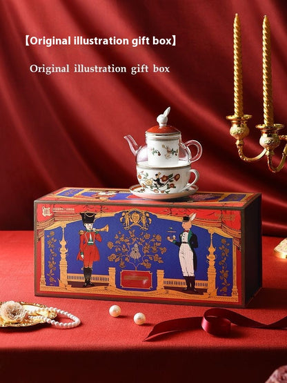 Limited Edition Blanbunny Nutcracker Tea Set - Elegant & Whimsical Design