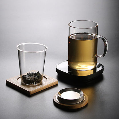 High Borosilicate Glass Japanese Tea Infuser Cup - Handcrafted Elegance