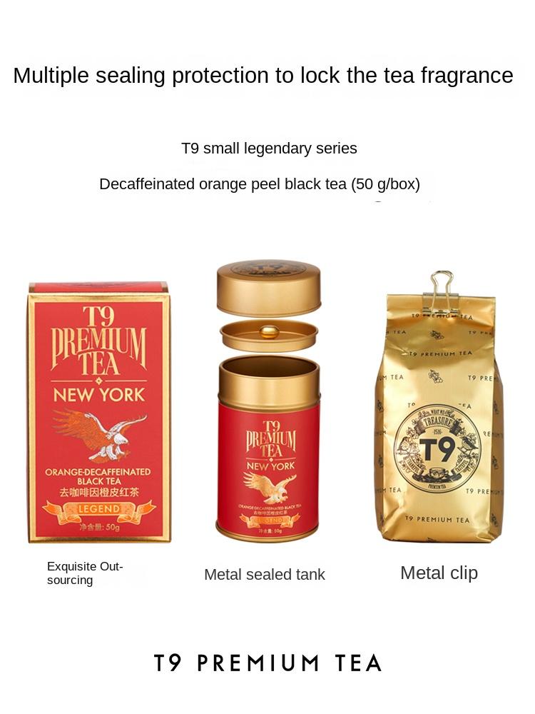 Decaffeinated Orange Peel Black Tea - Premium Hot Brew Tea in Elegant Canister