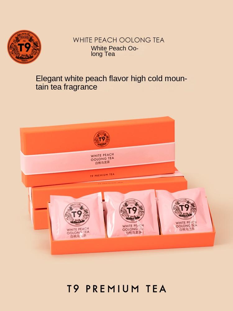 T9 White Peach Oolong Tea Bags Gift Box – Exquisite and Refreshing