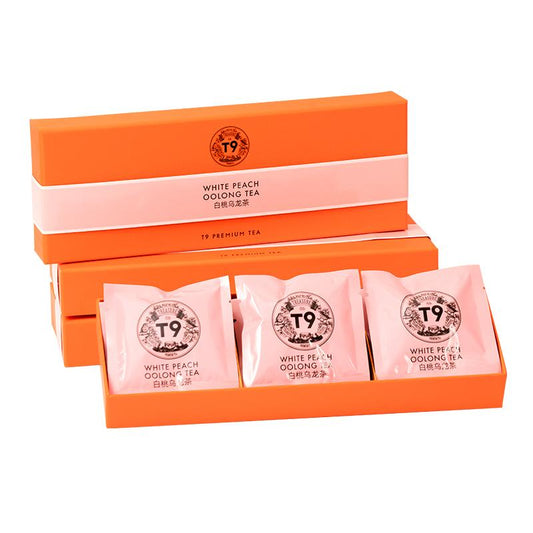 T9 White Peach Oolong Tea Bags Gift Box – Exquisite and Refreshing