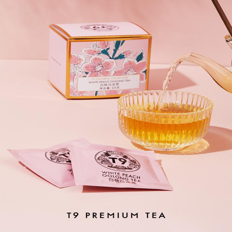 T9 Premium White Peach Oolong Tea Bags – Elegant and Refreshing